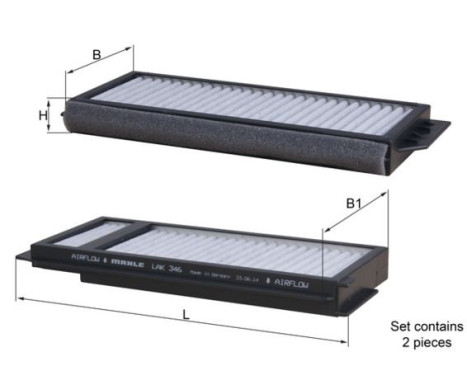 Filter, interior air LAK 346/S Mahle