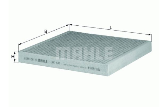 Filter, interior air LAK 430 Mahle
