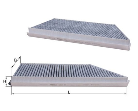 Filter, interior air LAK 57 Mahle, Image 2