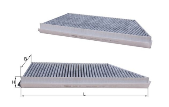 Filter, interior air LAK 57 Mahle, Image 2