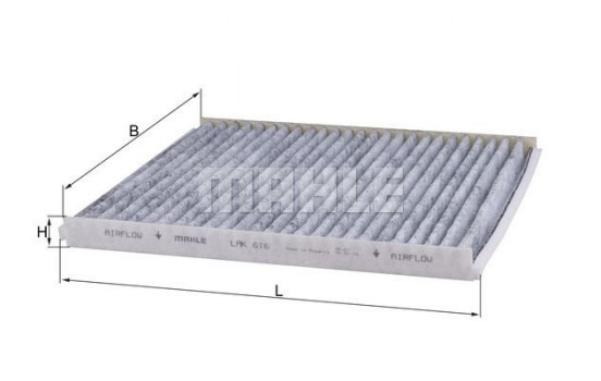 Filter, interior air LAK 616 Mahle