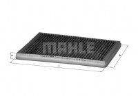 Filter, interior air LAK 81 Mahle