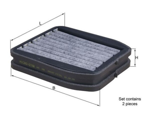 Filter, interior air LKK 165/S Mahle