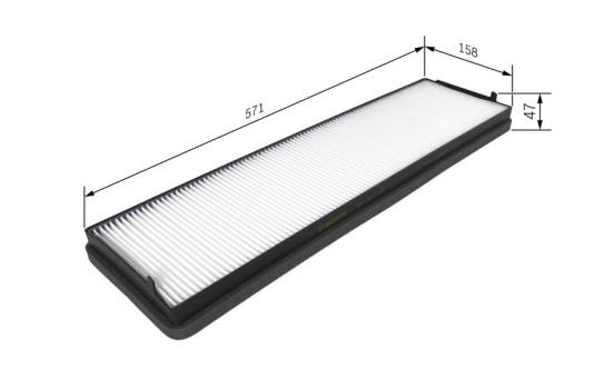 Filter, interior air M1157 Bosch