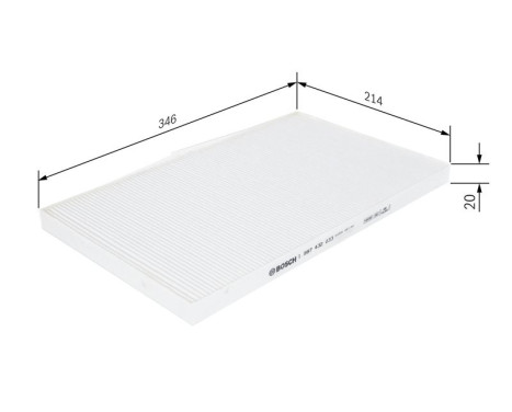 Filter, interior air M2033 Bosch, Image 9