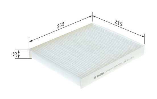 Filter, interior air M2057 Bosch, Image 9