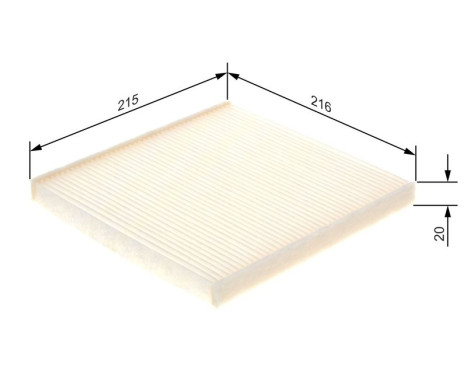 Filter, interior air M2085 Bosch, Image 8