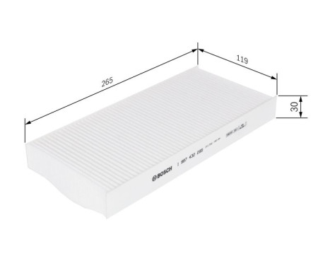 Filter, interior air M2095 Bosch, Image 5