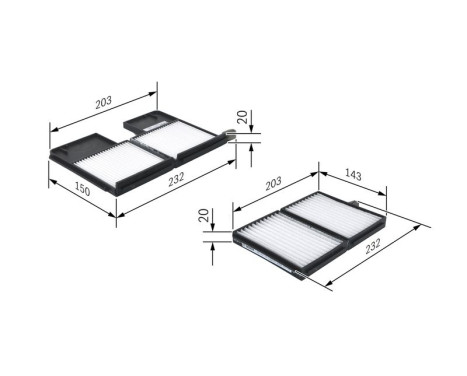 Filter, interior air M2159 Bosch