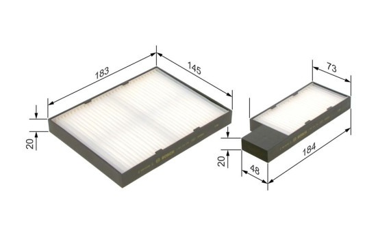 Filter, interior air M2276 Bosch, Image 8