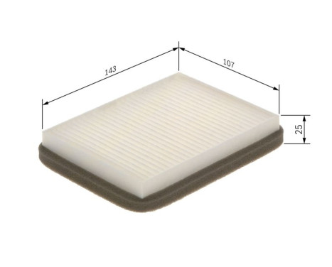 Filter, interior air M5052 Bosch, Image 5