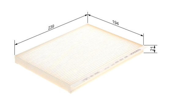 Filter, interior air M5097 Bosch, Image 9