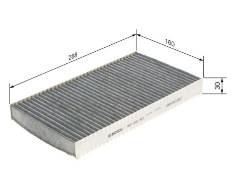 Filter, interior air R2303 Bosch, Image 9