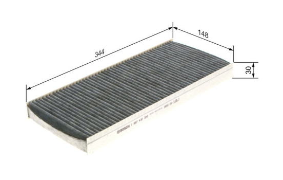Filter, interior air R2306 Bosch, Image 9