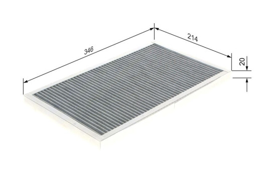 Filter, interior air R2333 Bosch, Image 8