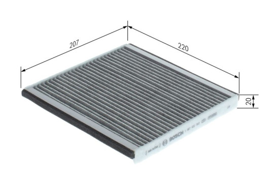 Filter, interior air R2363 Bosch, Image 5