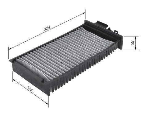 Filter, interior air R2398 Bosch, Image 4