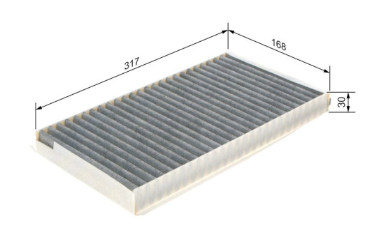 Filter, interior air R2402 Bosch, Image 5
