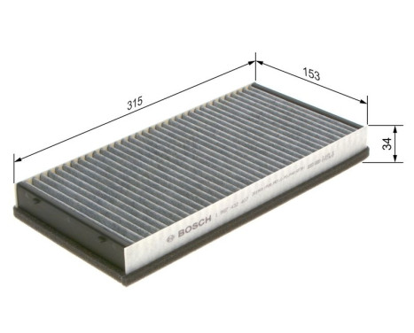 Filter, interior air R2407 Bosch, Image 9