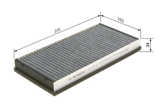 Filter, interior air R2407 Bosch, Image 9