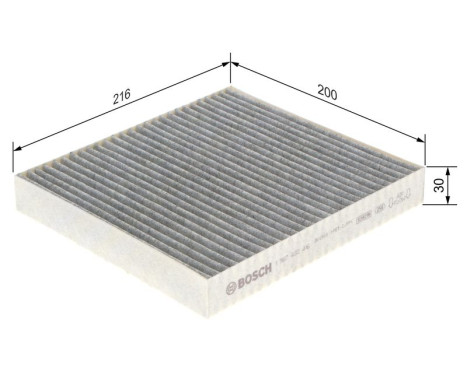 Filter, interior air R2416 Bosch, Image 8