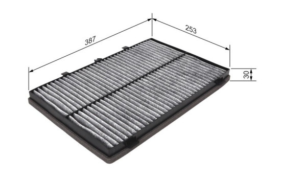 Filter, interior air R2482 Bosch, Image 5