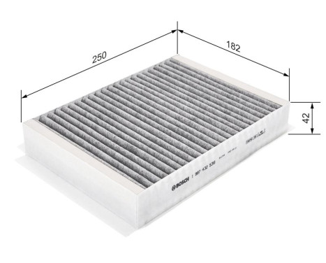 Filter, interior air R2536 Bosch, Image 9