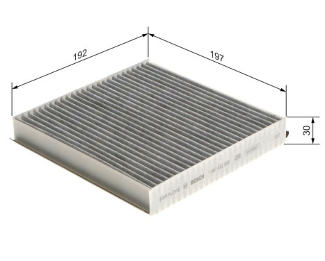 Filter, interior air R2568 Bosch, Image 9