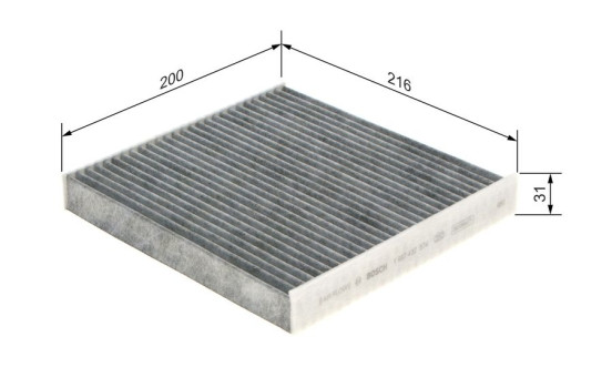 Filter, interior air R2574 Bosch, Image 8