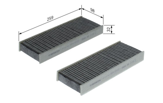 Filter, interior air R5525 Bosch, Image 9