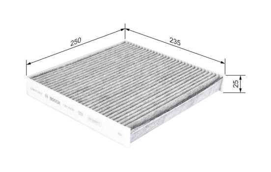 Filter, interior air R5551 Bosch, Image 5