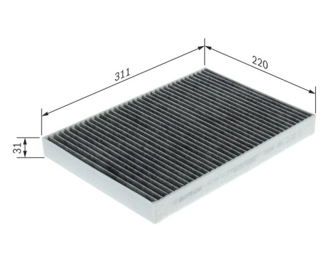 Filter, interior air R5560 Bosch, Image 9