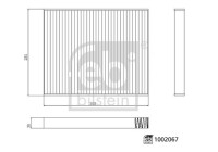 Interior filter 1002067 FEBI