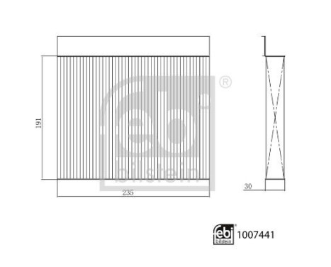 Interior filter 1007441 FEBI