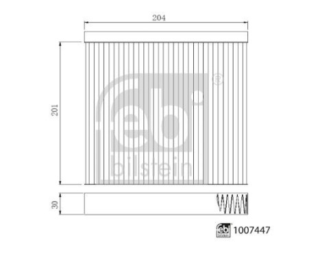 Interior filter 1007447 FEBI