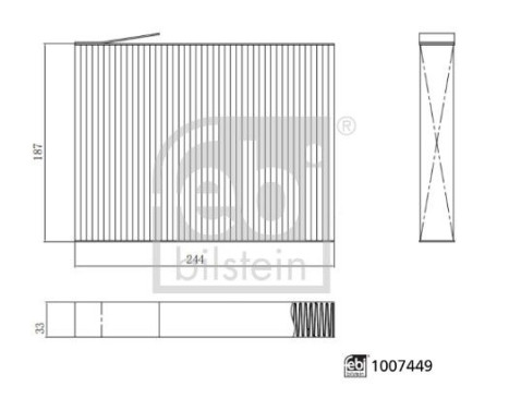 Interior filter 1007449 FEBI