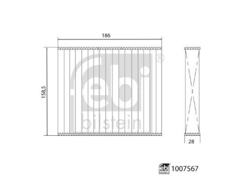Interior filter 1007567 FEBI