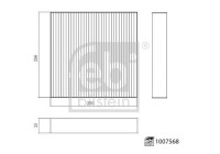 Interior filter 1007568 FEBI