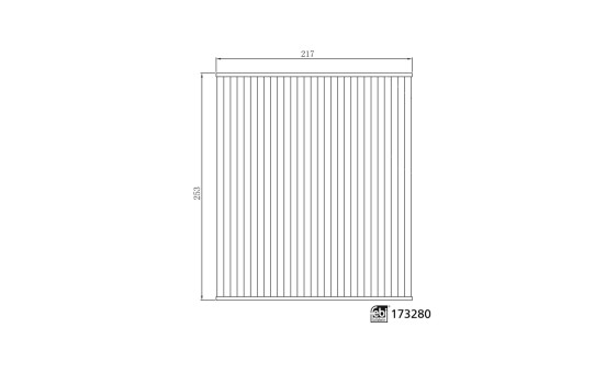 Interior filter 173280 FEBI