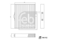 Interior filter 196192 FEBI