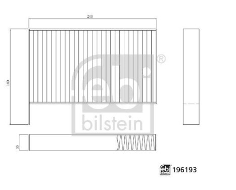 Interior filter 196193 FEBI