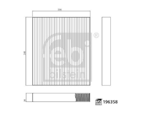 Interior filter 196358 FEBI