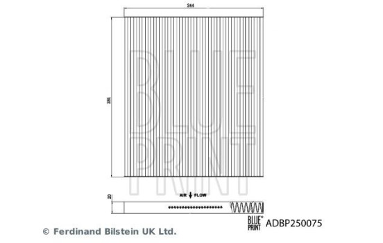 Interior filter ADBP250075 Blue Print, Image 2