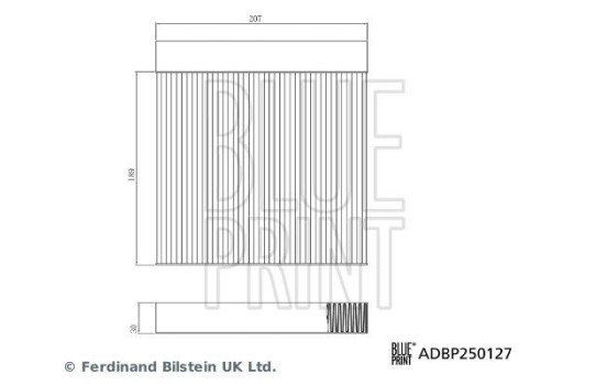 Interior filter ADBP250127 Blue Print