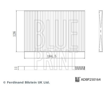 Interior filter ADBP250164 Blue Print