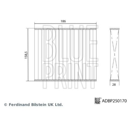 Interior filter ADBP250170 Blue Print