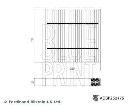 Interior filter ADBP250175 Blue Print