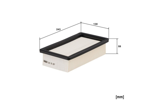 Interior filter CUD 25 057 Mann, Image 2