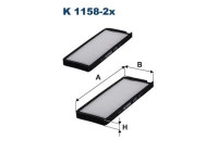 Interior filter K 1158-2x Filtron