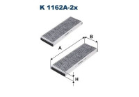 Interior filter K 1162A-2x Filtron